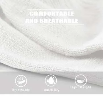 DarkCom Women's Ruffled Ankle Socks - Super Soft, Breathable, Frilly Socks for Mary Jane Shoes - 6 Pairs White