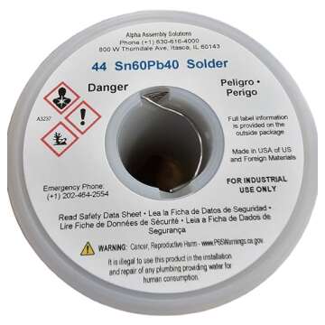 Kester solder 44" Rosin Core #66/44 .8mm 1 lb. Spool