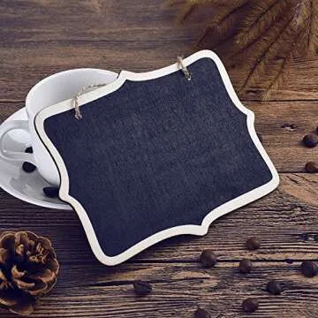 Mini Rectangle Chalkboard Labels Set of 10 for Decor