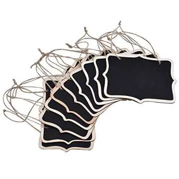 Mini Rectangle Chalkboard Labels Set of 10 for Decor