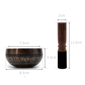 Tibetan Singing Bowl Set for Meditation and Relaxation
