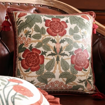 bilin gaier Velvet Floral Throw Pillow Covers for Home