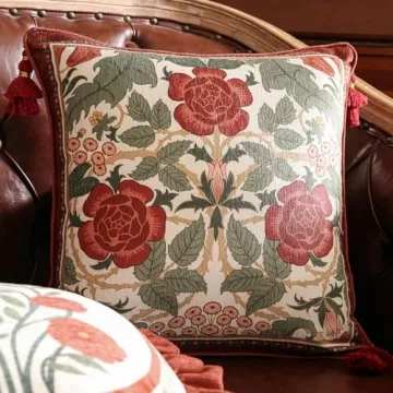 bilin gaier Velvet Floral Throw Pillow Covers for Home
