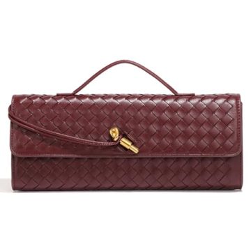 Upbull Trendy Woven Evening Clutch Handbags for Women Crossbody