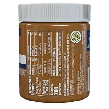 MaraNatha Natural Crunchy Almond Butter, No Stir, No Sugar or Salt Added , 12 Ounce Jar