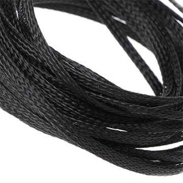 100 FT Expandable Black Braided Wire Cable Sleeving for Superior Protection