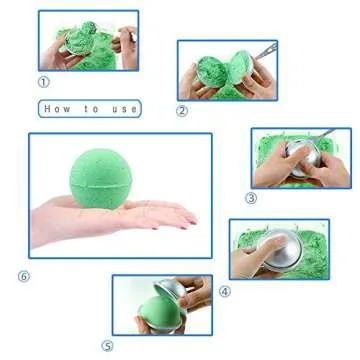 Caydo 12-Piece DIY Bath Bomb Mold Set - 3 Sizes