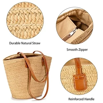 Herald Handmade Straw Purse for Chic Summer Style