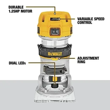 Powerful DEWALT Router with Variable Speed Control