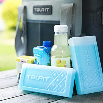 TOURIT Long Lasting Ice Packs for Coolers and Lunch Bags
