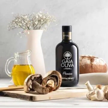 Gaia Oliva Cold Press Extra Virgin Olive Oil, Early Harvest Fruity Flavor Fresh Premium Olive Oil from Aegean Region, Aeite De Oliva Extra Virgen (16.9 Fl Oz)