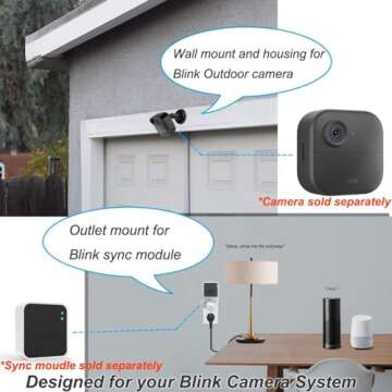 Weatherproof Blink Camera Mount - 360° Adjustable & Secure