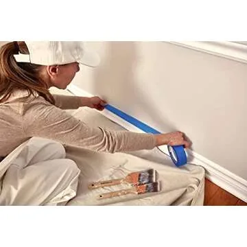 Canvas Painters Drop Cloth (Size 6 x 9 Feet - Pack of 2) - Pure Cotton Paint Drop Cloth for Painting, Curtains, Furniture & Floor Protection - All Purpose Thick Canvas tarp with Double Stitched Edges