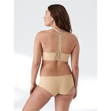 True & Co Triangle Lace Racerback Bra for Comfort and Style
