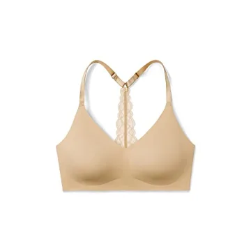 True & Co Triangle Lace Racerback Bra for Comfort and Style