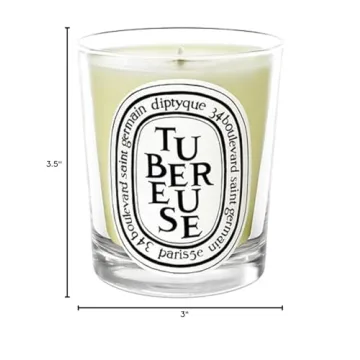 Diptyque Tubereuse Candle-6.5 oz., White (11033u), scented