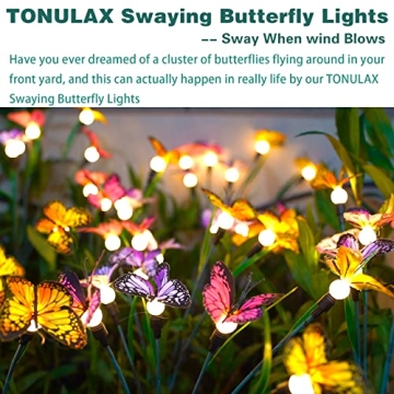 Butterfly Solar Garden Lights - Beautiful Outdoor Decor