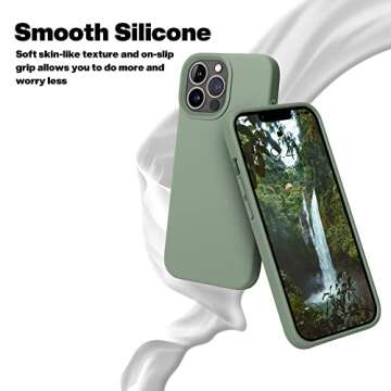 OTOFLY Designed for iPhone 13 Pro Max Case, Silicone Shockproof Slim Thin Phone Case for iPhone 13 P...