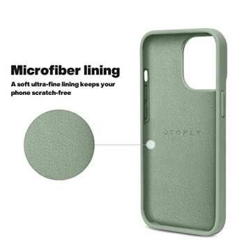 OTOFLY Designed for iPhone 13 Pro Max Case, Silicone Shockproof Slim Thin Phone Case for iPhone 13 Pro Max 6.7 inch (Calke Green)