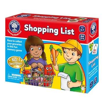 Orchard Toys Moose Games Shopping List Race to Collect Your Groceries in This Fun Memory Game. Age 3-7. 2-4 Players