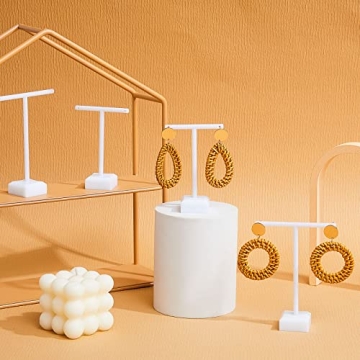 Elegant Acrylic Earrings Display Holder T-bar Jewelry Organizer