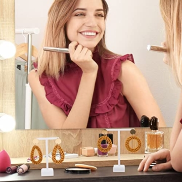 Elegant Acrylic Earrings Display Holder T-bar Jewelry Organizer