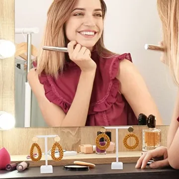 Elegant Acrylic Earrings Display Holder T-bar Jewelry Organizer