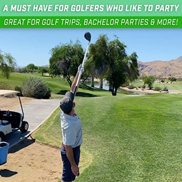 GoPong Beer Bomber Golf Club Beer Bong For Golf Fun