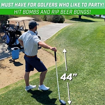 GoPong Beer Bomber Golf Club Beer Bong For Golf Fun