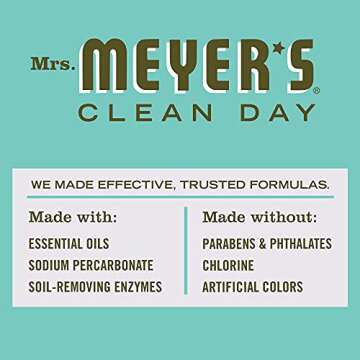 MRS. MEYER'S CLEAN DAY Automatic Dishwasher Pods, Basil, 20 Count