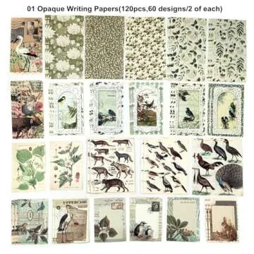 200PCS Vintage Scrapbooking Supplies Pack, Aesthetic Scrapbook Sticker Paper Art Journaling Kit for Bullet Junk Journals,Planner,Cottagecore Decor Gifts (Green Series)