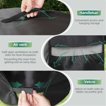 PALON 75 inch Waterproof BBQ Grill Cover for All Grills