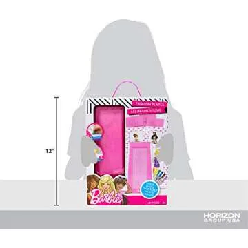 Barbie Fashion Plates All in One Studio Sketch Design Activity Set – Fashion Design Kit for Kids Ages 6 and Up
