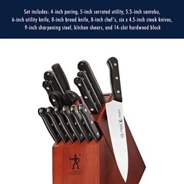 HENCKELS 15-pc Knife Set - Razor-Sharp Professional Quality