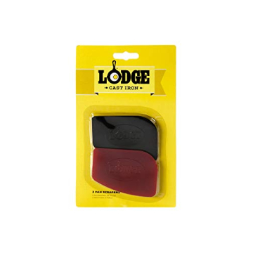 Lodge SCRAPERPK Pan Scrapers - Red & Black 2-Pack