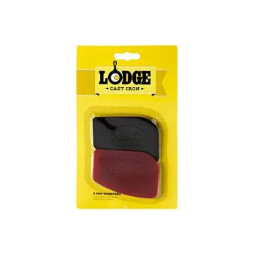 Lodge SCRAPERPK Pan Scrapers - Red & Black 2-Pack