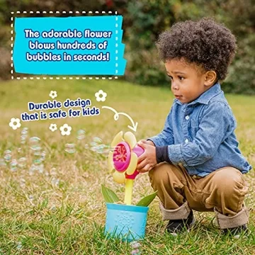 Maxx Bubbles Flower Pot Automatic Bubble Blower for Kids