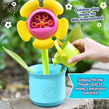 Maxx Bubbles Flower Pot Automatic Bubble Blower for Kids