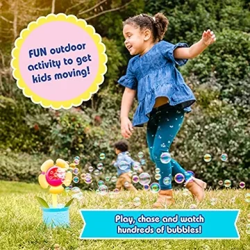 Maxx Bubbles Flower Pot Automatic Bubble Blower for Kids