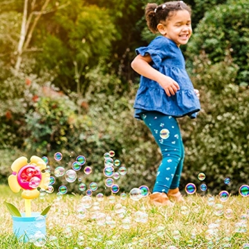 Maxx Bubbles Flower Pot Automatic Bubble Blower for Kids