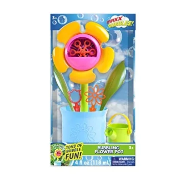 Maxx Bubbles Flower Pot Automatic Bubble Blower for Kids