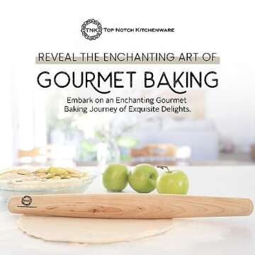 Top Notch Kitchenware Sugar Maple French Rolling Pin