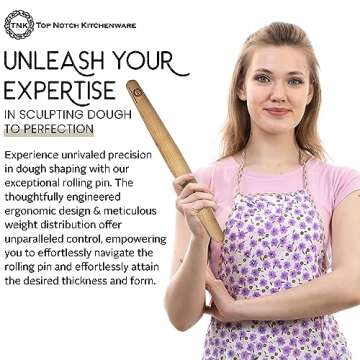 Top Notch Kitchenware Sugar Maple French Rolling Pin