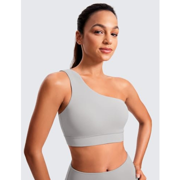 CRZ YOGA Women’s One Shoulder Sports Bra for Yoga