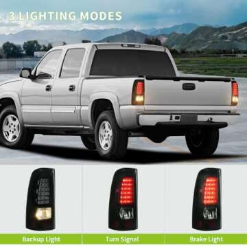 AUTOSAVER88 LED Taillights/Tail Lamp Compatible with 1999-2006 Chevy Silverado