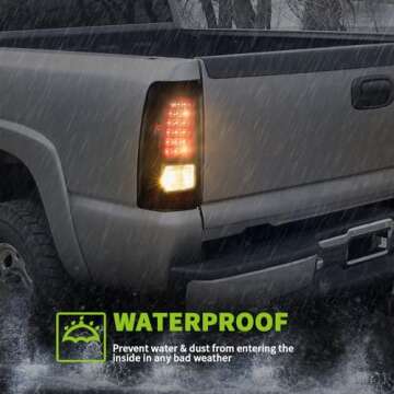 AUTOSAVER88 LED Taillights/Tail Lamp Compatible with 1999-2006 Chevy Silverado