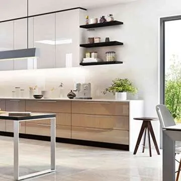 Stylish Solid Wood Floating Shelves - Set of 3 for Your Home