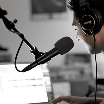 Microphone Cover - Foam Mic Covers Windscreen Suitable for Most Standard Handheld Microphone 6 PCS