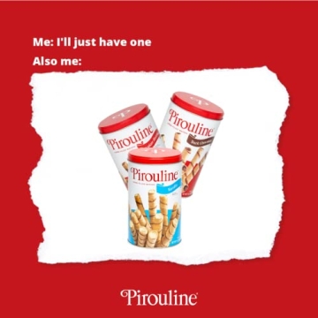 Pirouline Rolled Wafers - Dark Chocolate Delights in Tin