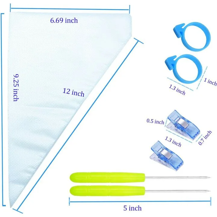 Tipless Piping Bags - 122 Pieces for Cookie Decorating